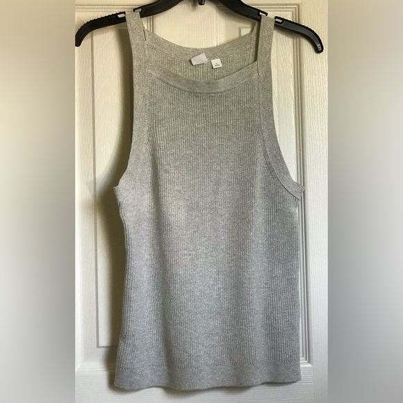 Ribbed metallic tank top - Picture 3 of 5